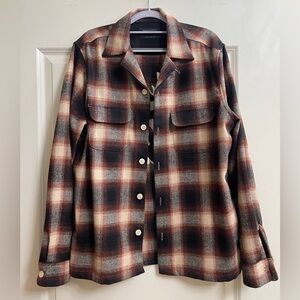 Plaid Button-Up Shirt